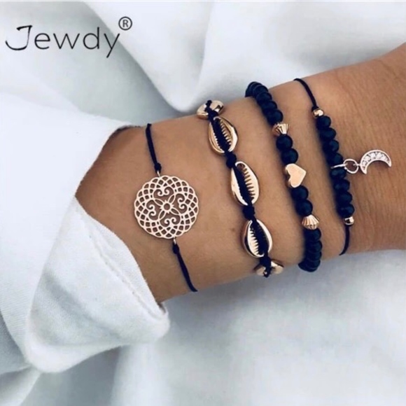 Jewelry - 4 for $25 SALE!!!! 4 Piece Beaded Charm Bracelets